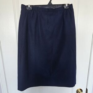 Vintage Handmade Classic Navy Women's Skirt
